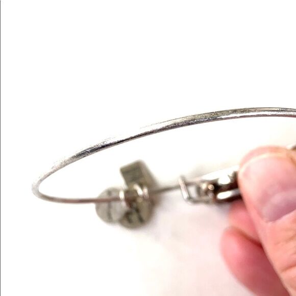 EUC Alex and Ani silvertone bracelet - Picture 3 of 5
